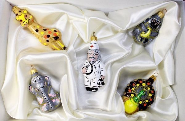 Набор елочных игрушек доктор Айболит 10 см 5 шт./уп. 