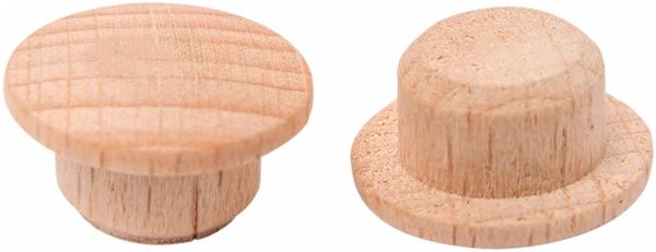 Заглушка деревянная d17 мм для отверстия d15 мм бук 6 шт 6 шт. бук 045.33.370
