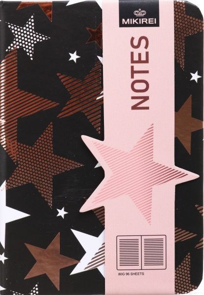 Блокнот Gold line stars 10,5x7,5 см