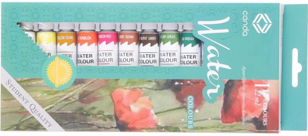 Набор акварельных красок по 12 мл 12 шт. A14521