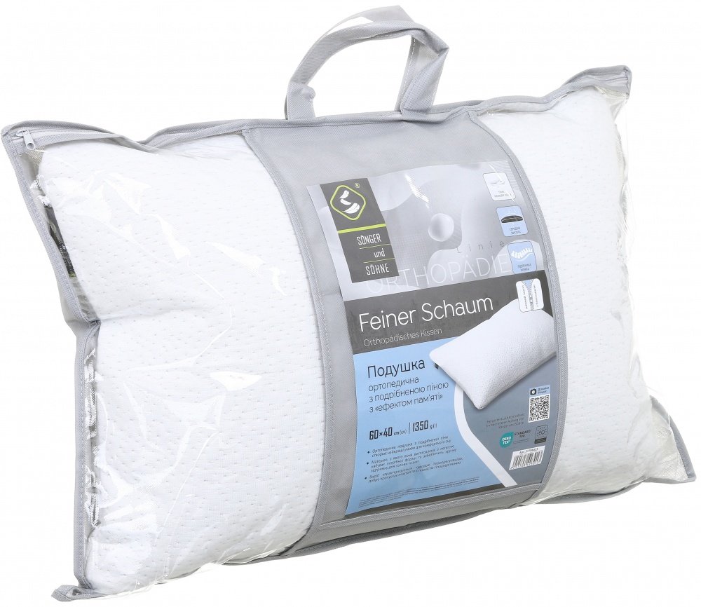 Подушка ортопедична Feiner Shaum Songer und Sohne 40x60 см білий