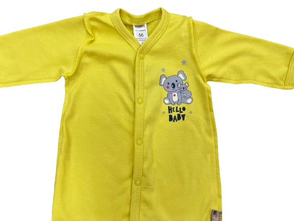 Комбінезон ясельний унісекс Bambinelli р.56 225 Жовтий Кмб300-7 