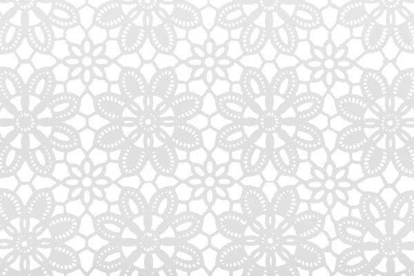 Коврик для сервировки Цветы 43,5x28 см белый Flamberg