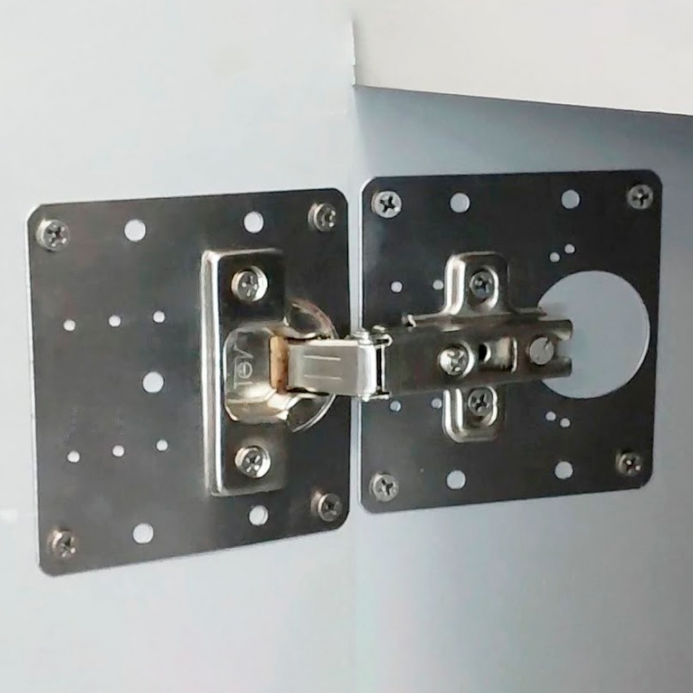 Комплект для ремонту меблевих петель 90x90 мм 4 шт 72569