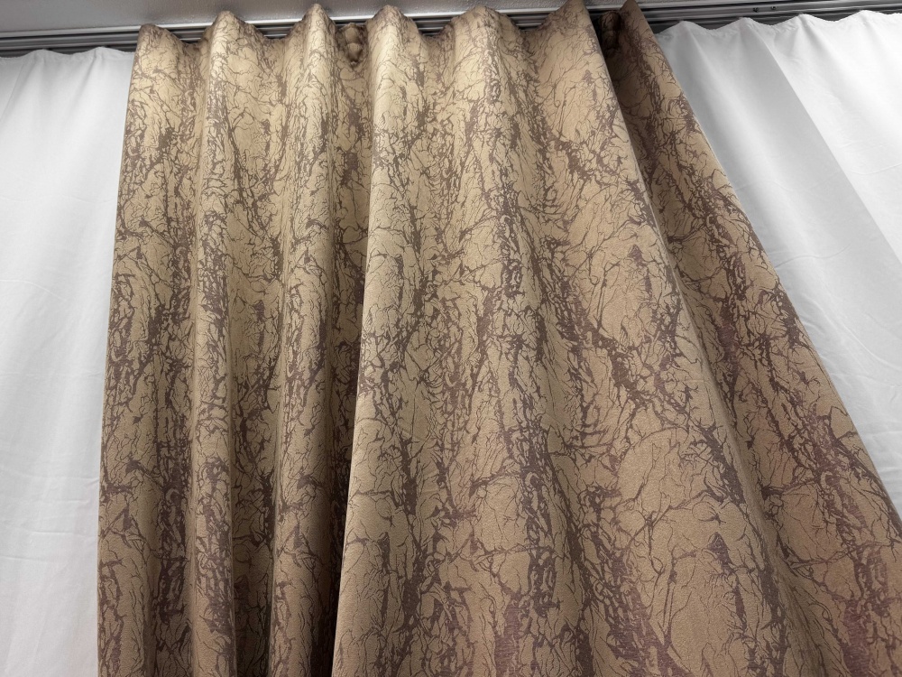 Штора Мрамор мокко 140х270 см Velvet House