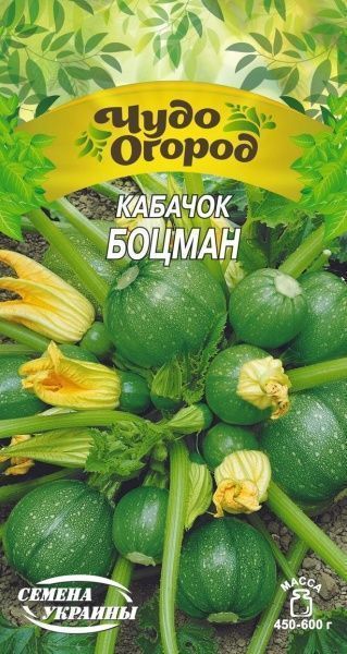 Насіння Семена Украины кабачок Боцман 662000 2г