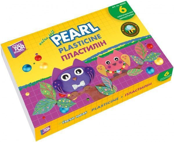 Пластилин Pearl CF60209 6 цветов 110 г Cool For School