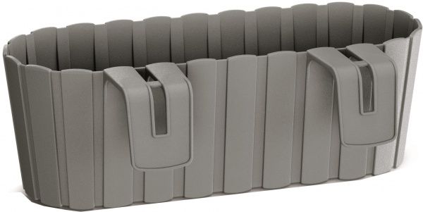 Ящик балконний Prosperplast Boardee Hook прямокутний 4,9л сірий (25302-405) 
