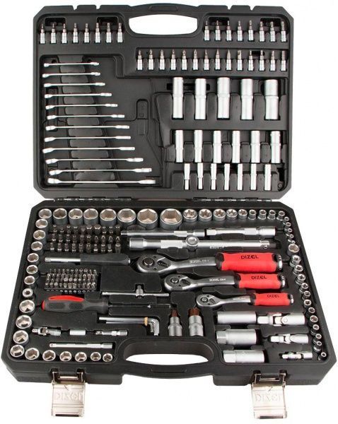 Набір ручного інструменту DIZEL професійний, DZ-216, 1/2-1/4-3/8