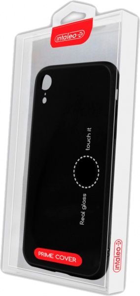Чехол защитный Intaleo (Real Glass) для Apple iPhone XR black полиуретановый