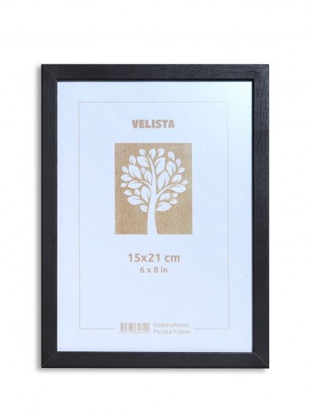Рамка для фотографії зі склом Velista 10BW-86888v 15x21 см чорний