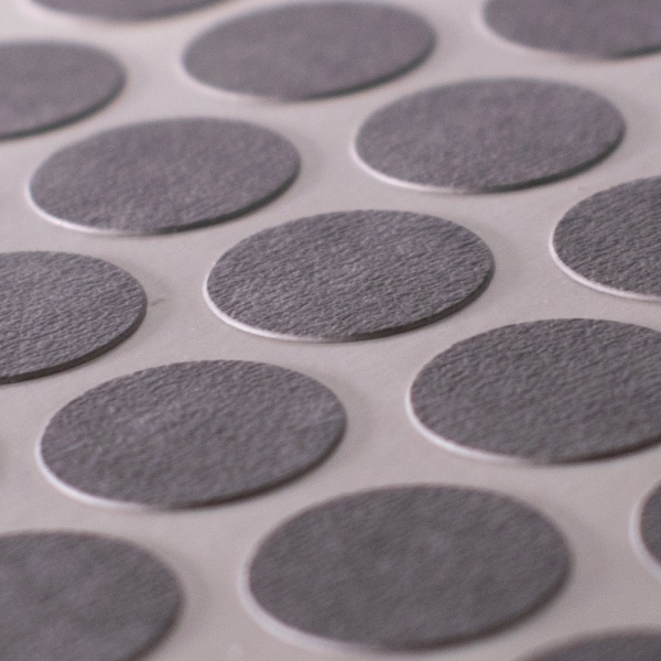 Заглушка на конфірмат самоклейка 50 шт. бетон чикаго світло-сірий DC