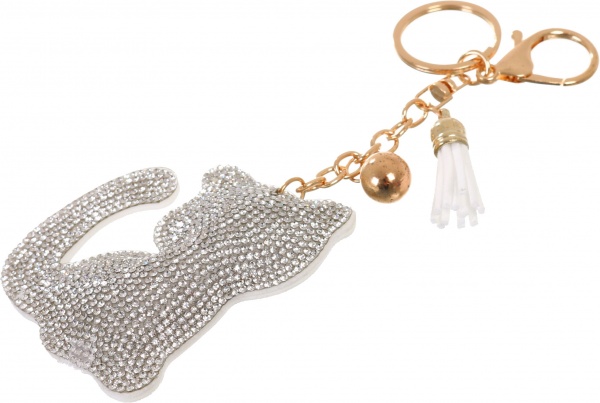 Брелок для рюкзаков Nota Bene Котенок в бриллиантах 6x12 см