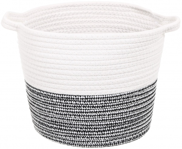 Кошик Elegance S 27х23х24 см EG92620 біло-сірий 