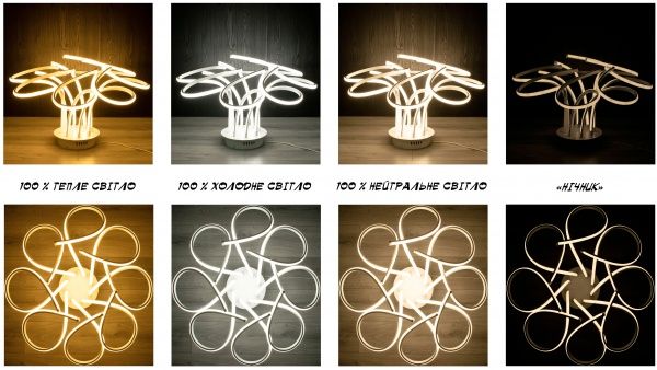 Люстра светодиодная Hopfen 140W з пультом ДУ 140 Вт белый Cassiopeia 