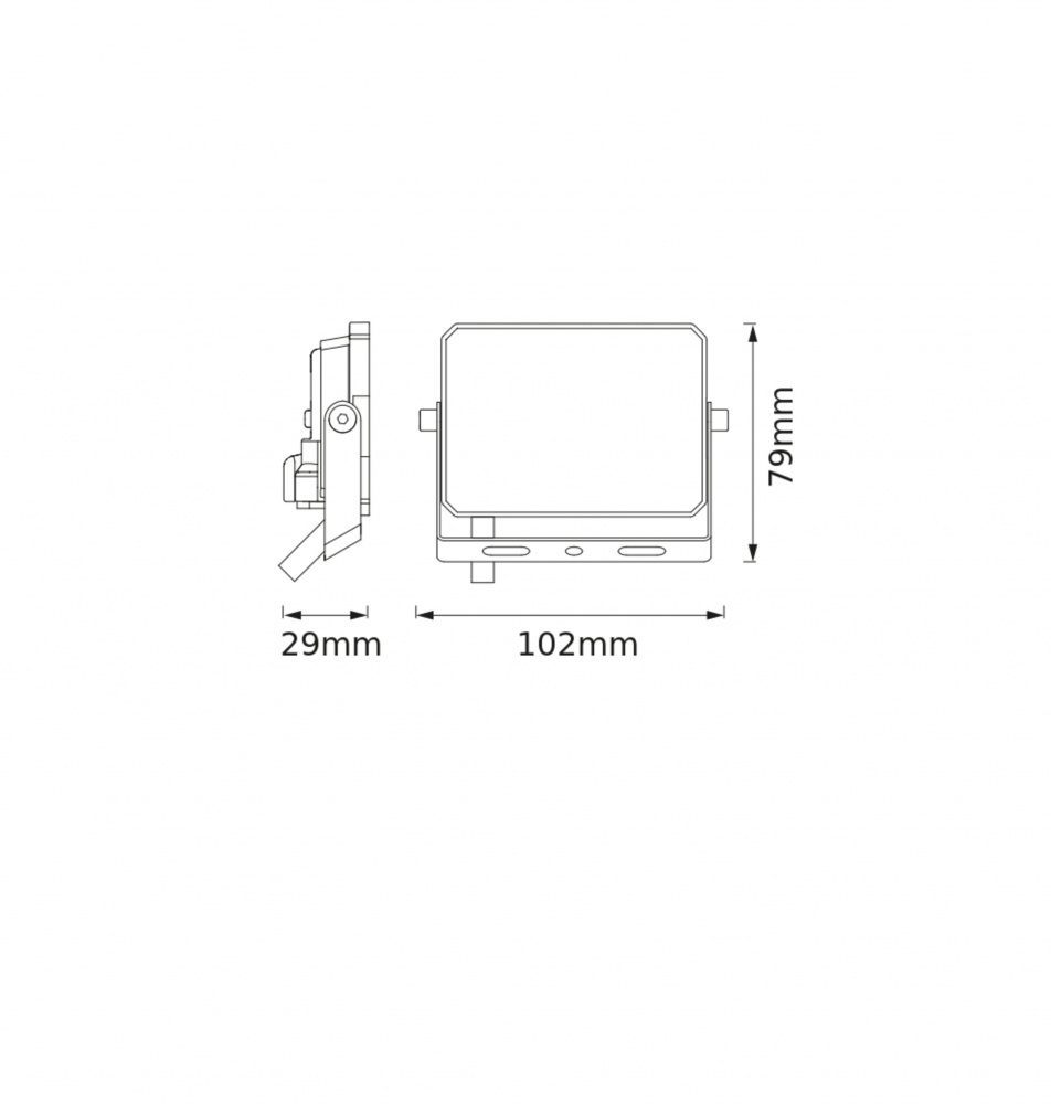 Прожектор светодиодный Osram 10 Вт IP65 черный FL LUX10W