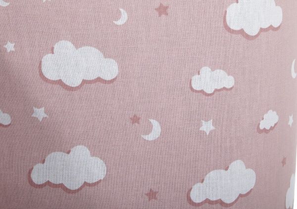 Корзина для игрушек Felt For You розовая с тучками