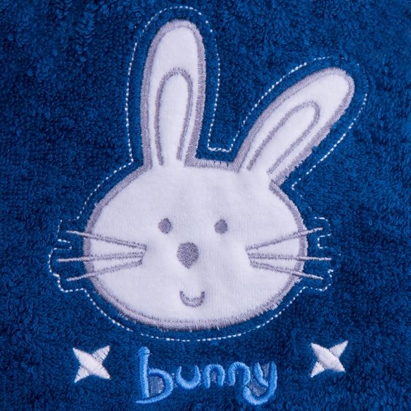 Рушник-куточок Luna Kids Banny 90х90 см синій 