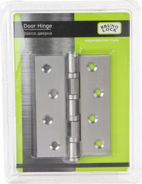 Петля универсальная Bruno 36250 100x75x2.5 мм нержавеющая сталь универсальная 2 шт