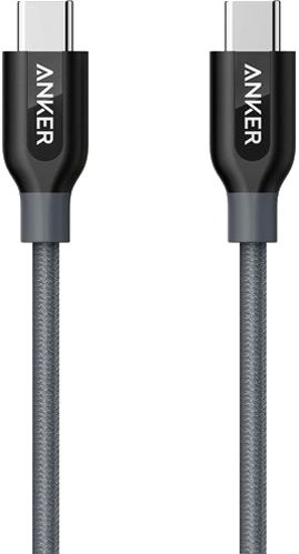 Кабель Anker USB Type-C – USB Type-C 0,9 м сірий (A8187HA1) Powerline 