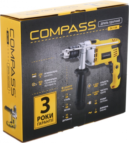 Дрель ударная Compass DL1138