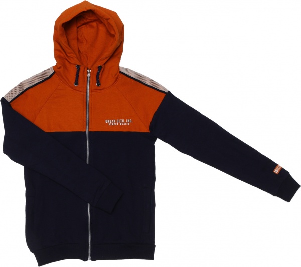Худи для мальчика NWM р.146 оранжевый с черным U44242-1 
