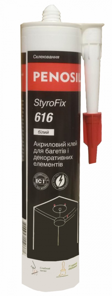 Клей монтажный PENOSIL акриловый StyroFix 616 белый АКЦИЯ 1+1 280 мл