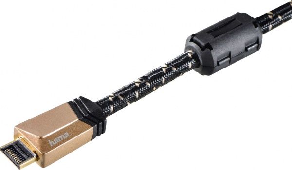 Кабель Hama HDMI 5 м чорно-коричневий (00122126) High Speed AM/AM 