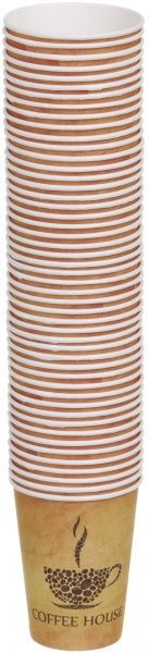 Склянки одноразові PROservice паперові Coffee Time 250 мл 50 шт.