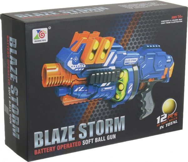Игрушечное оружие Blaze Storm бластер с электроприводом + 12 пуль ZC7087