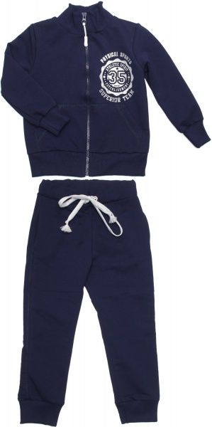 Спортивный костюм Маленькие люди для девочки р.158 темно-синий 