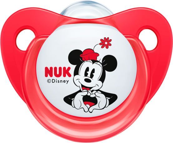 Пустышка Nuk Trendline Disney Mickey красный и белый р 2 (10176212)