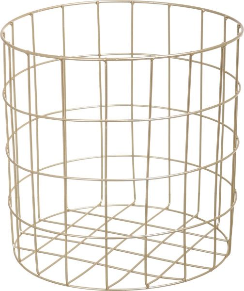 Кошик Royal 40х40х42 см пудровий із золотим 