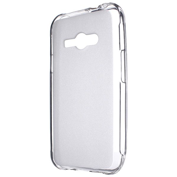 Накладка Drobak Elastic PU для Samsung Galaxy J1 Ace J110H/DS White Clear