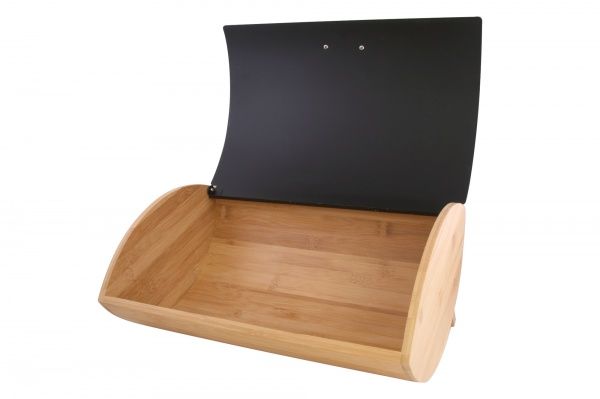 Хлібниця бамбукова з металевою кришкою VC-1234 Vincent