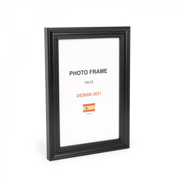 Рамка для фото 1 фото 10x15 см черный матовый 
