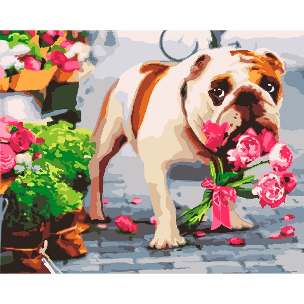 Картина за номерами Джентельмен 953947 40x50 см Santi 