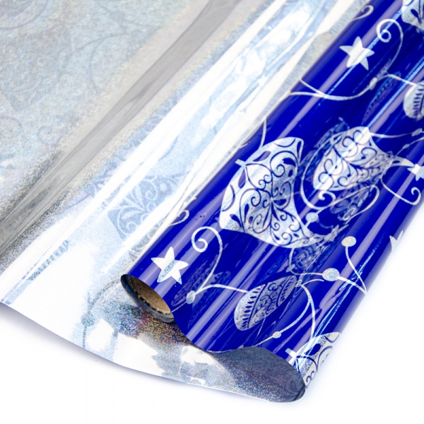 Пленка упаковочная новогодняя в ассортименте 70x200 см