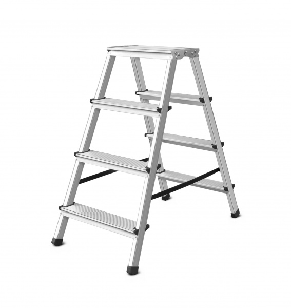 Драбина-стрем’янка Burmaster двостороння 4 сходинки 