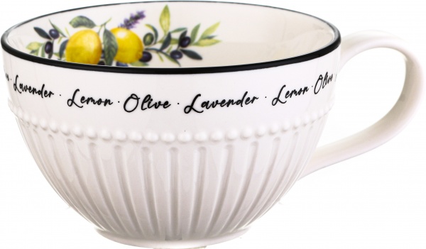 Чашка с блюдцем Lemons 250 мл Fiora