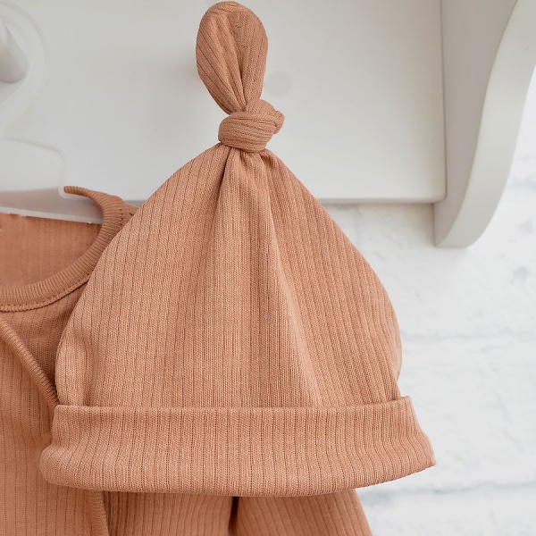 Комплект Blanka Чоловічок та шапочка коричневий р.68 110225 