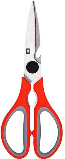 Ножницы 210 мм красные Deli 77619