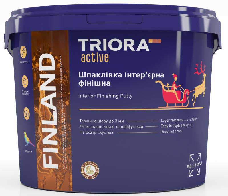 Шпаклівка Triora інтер`єрна фінішна FINLAND 16 кг