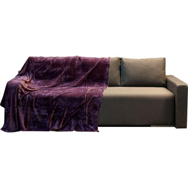 Плед микрофибра Underprice сливовый 160x200 см