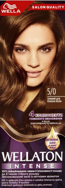 Фарба для волосся Wella WELLATON 5/0 Темний дуб 110 мл
