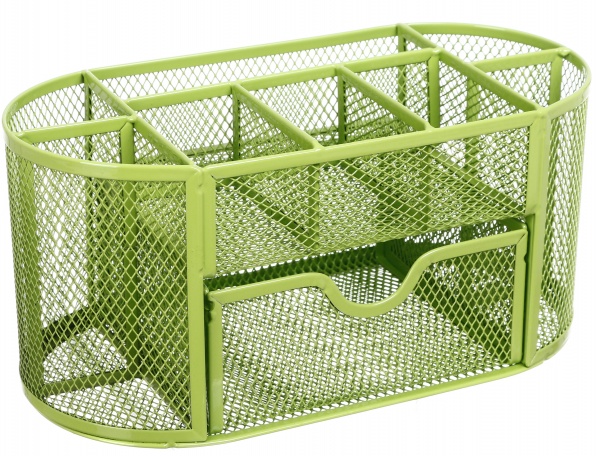 Органайзер настольный металл 22.3х10.8х10.8 см салатовый Nota Bene