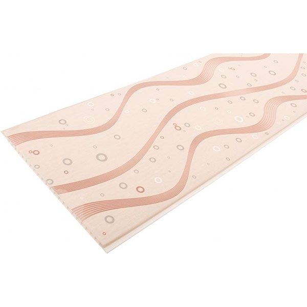 Панель ПВХ Пузырьки бежевые №0123-2 8x250x3000 мм (0,75 кв.м)