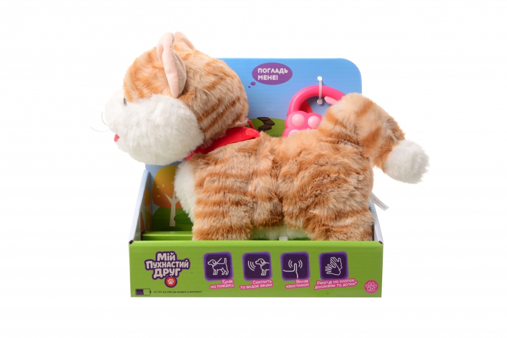 Іграшка інтерактивна Мій Пухнастий Друг Котик Сімба CJ-4857160