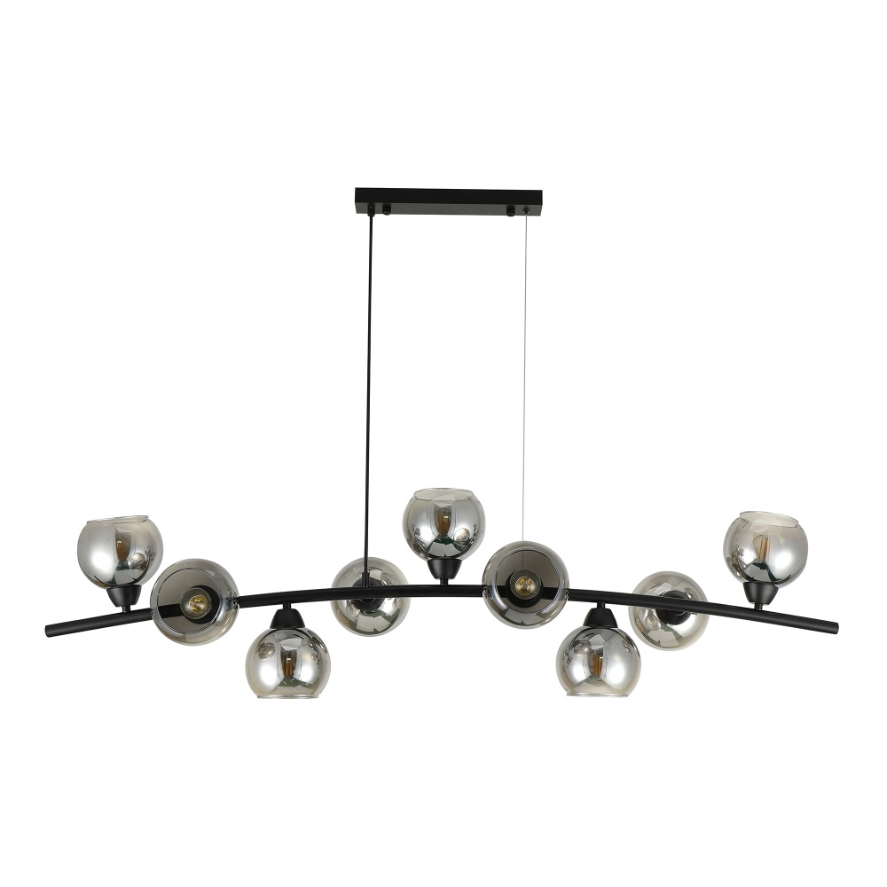 Люстра підвісна Miorro Pandora 9x40 Вт E27 матовий чорний 51-311-178