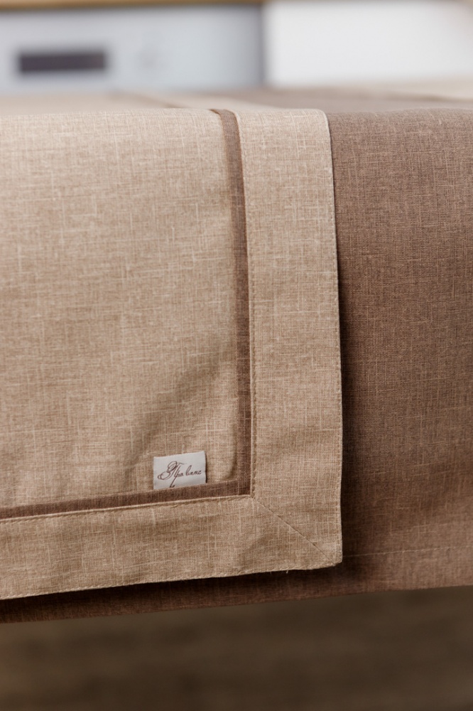 Дорожка (раннер) з двойным кантом Корица Мокко 40x140 см Прованс